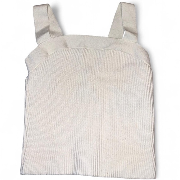 Abercrombie & Fitch Ivory Ribbed Top - Picture 2 of 4